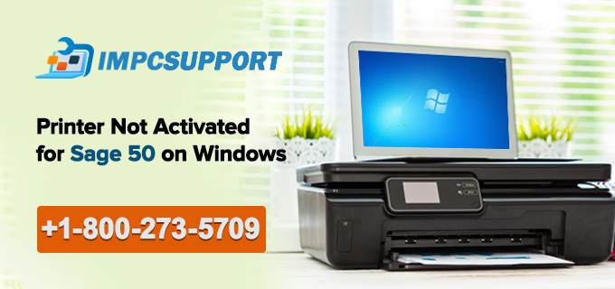 Printer Not Activated for Sage 50 on Windows